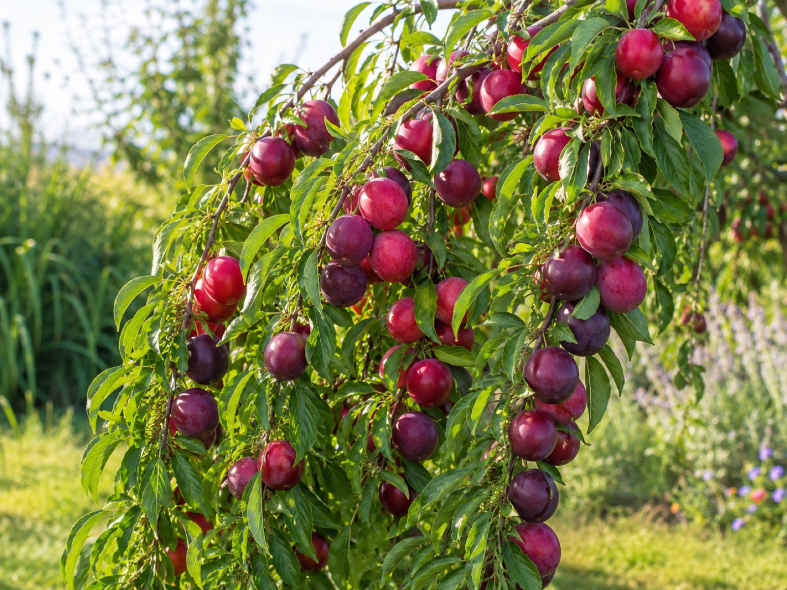 Weeping Santa Rosa fruit